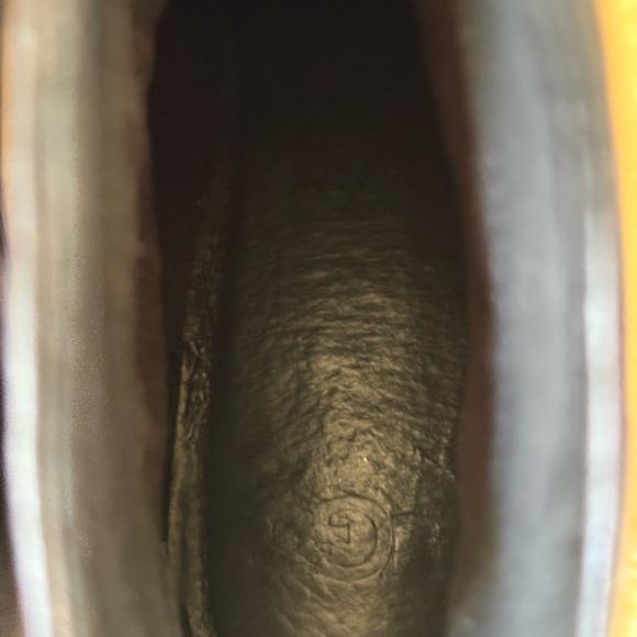 UGG Black Leather Ankle Boots | Back Zip | Stacked Heel. Size 6US - Picture 5 of 11